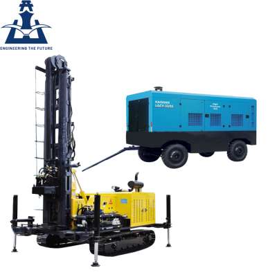 3 Years warranty | 300m depth crawler water drilling rig machine