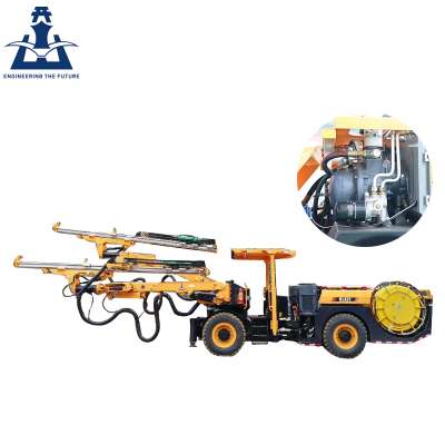 Double arm full hydraulic hard rock blasting drilling machine for sale