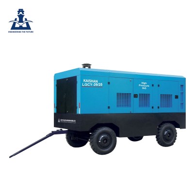 High pressure diesel screw air compressor for sale