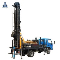 100m to 300m Cheap price tractor mounted air compressor water well drilling rig italy